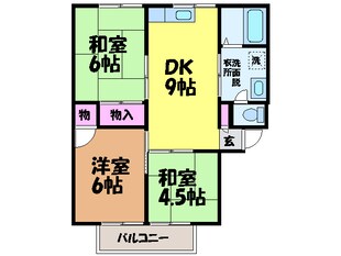 仙波ハイツⅠ・Ⅱ・の物件間取画像